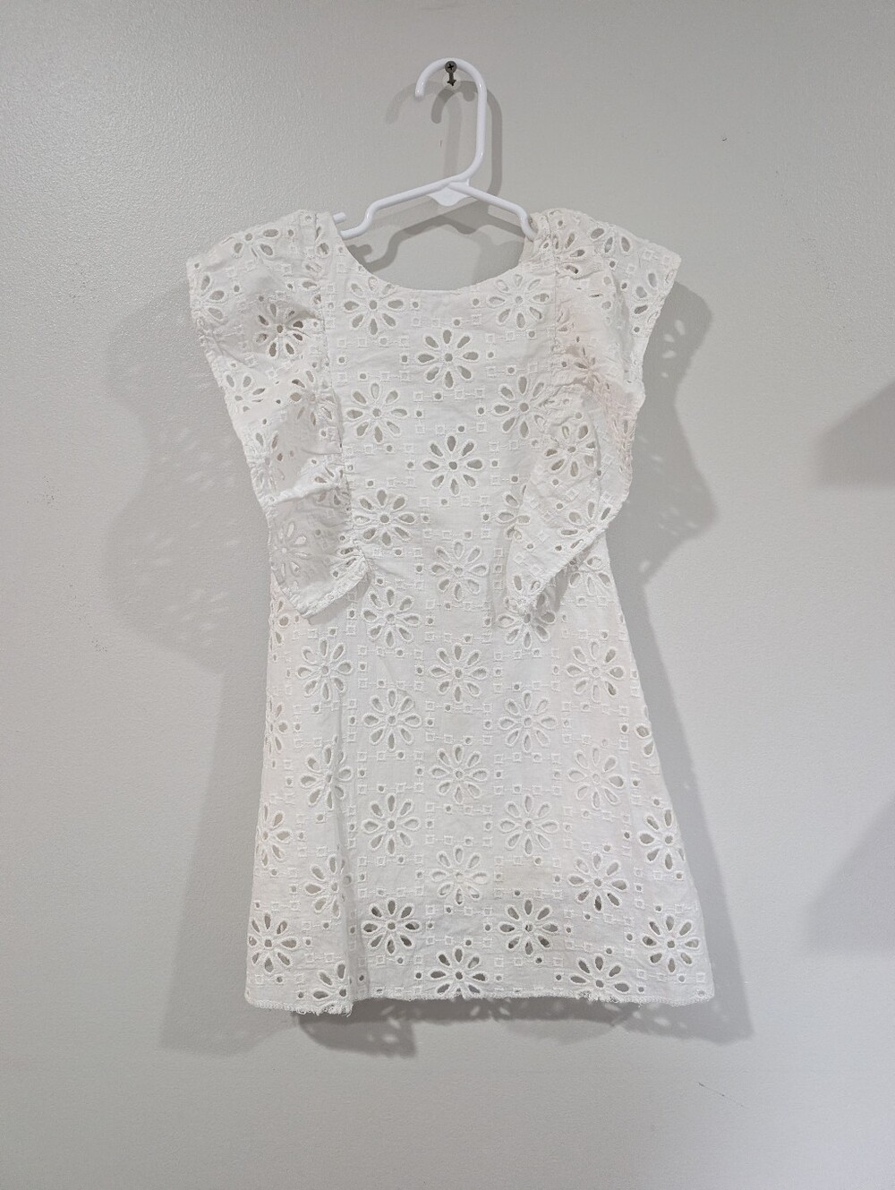 White Zara Eyelet Dress